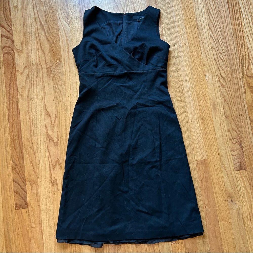 H&M Hennes black faux-wrap dress